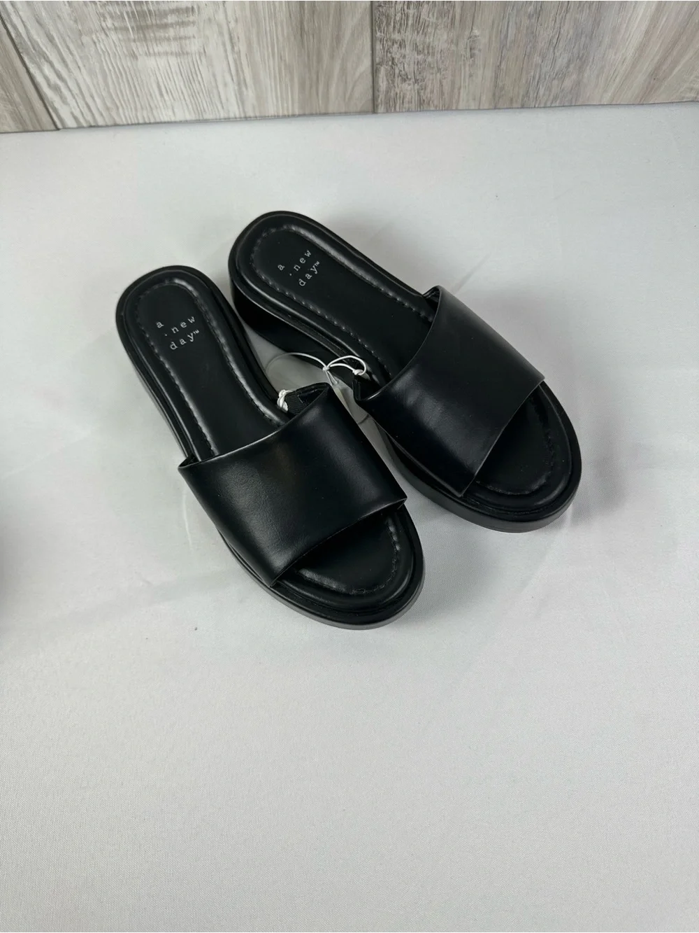 a.new.day™ Black Slide Sandals -6